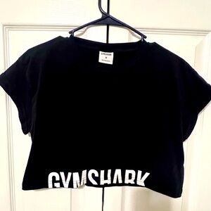 Gymshark Crop Top - Black Size M